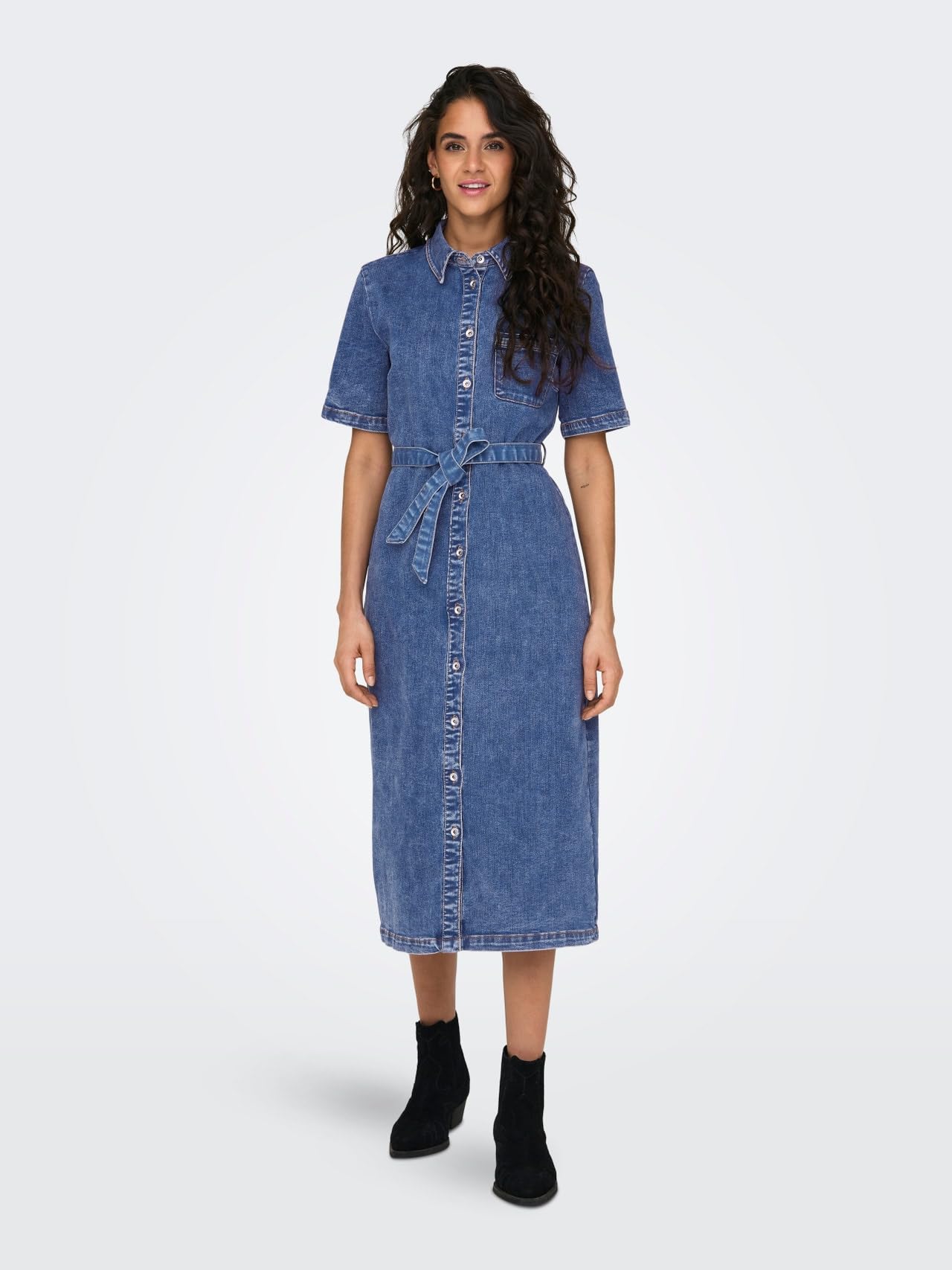 ONLY Female Jeanskleid ONLLANA Langes Kleid