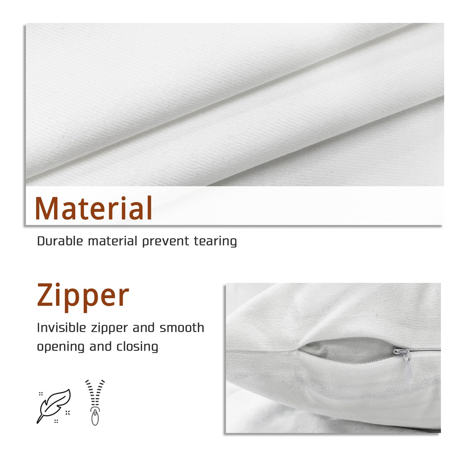 Set di 2 federe per cuscini autunnali con zucca, 40,6 x 40,6 cm, comode