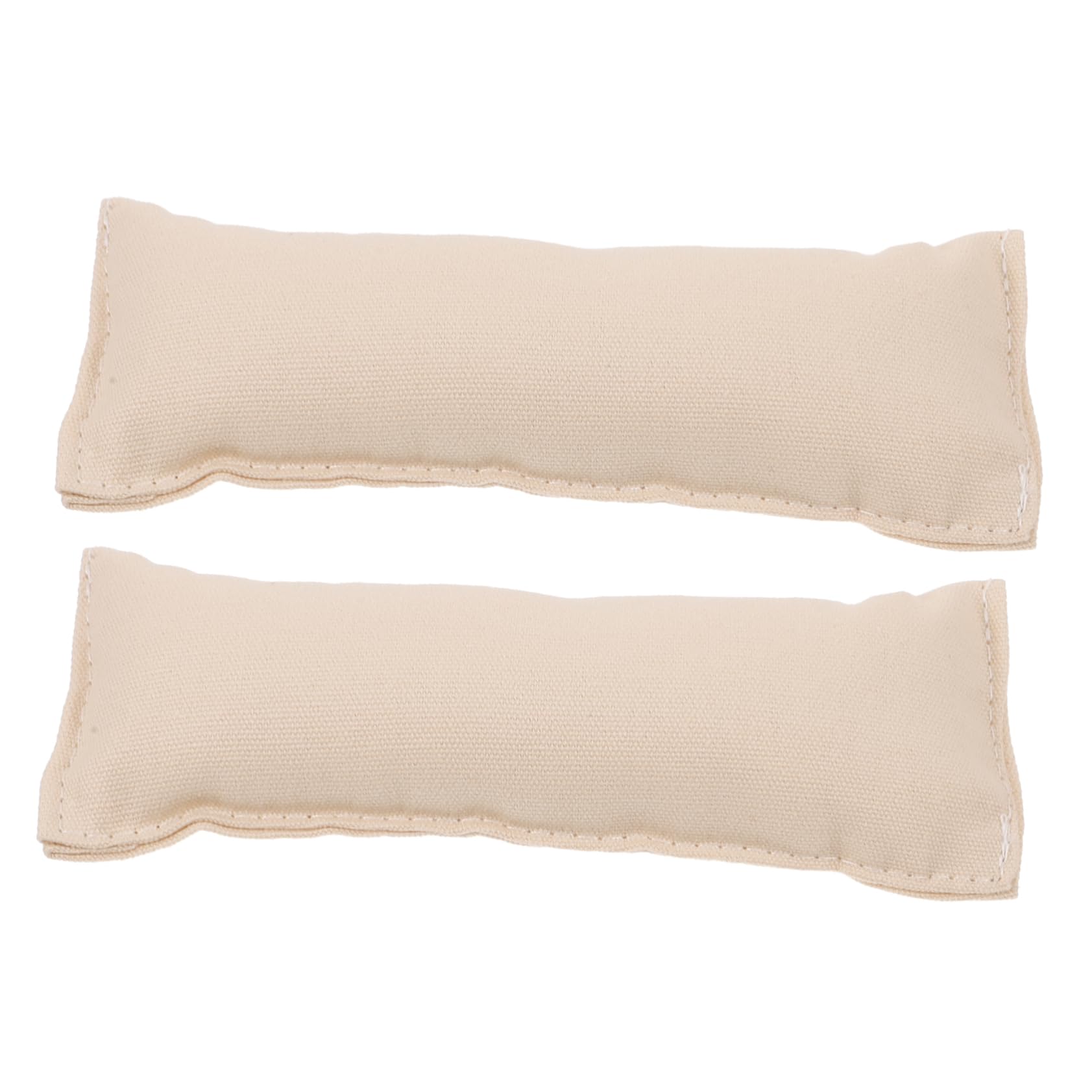 TEHAUX 2pcs Cotton Wrist and Elbow Pad Creamy White Slip Ergonomic Support Mat for Computer Desk Office Keyboard