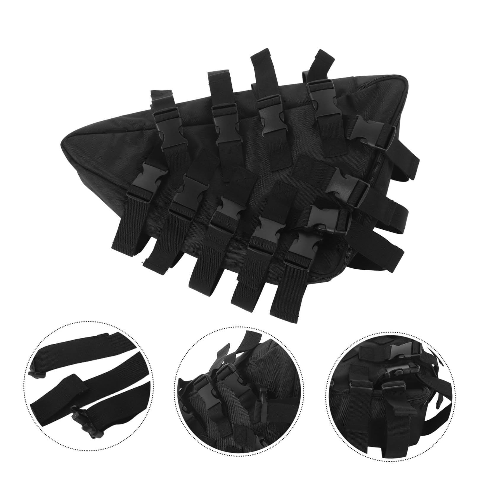 Didiseaon Borsa per Telaio Bicicletta Nera Oxford Resistente all'Usura, Multiuso per Accessori Ciclismo e Controller, per Ciclismo su Strada e Viaggi