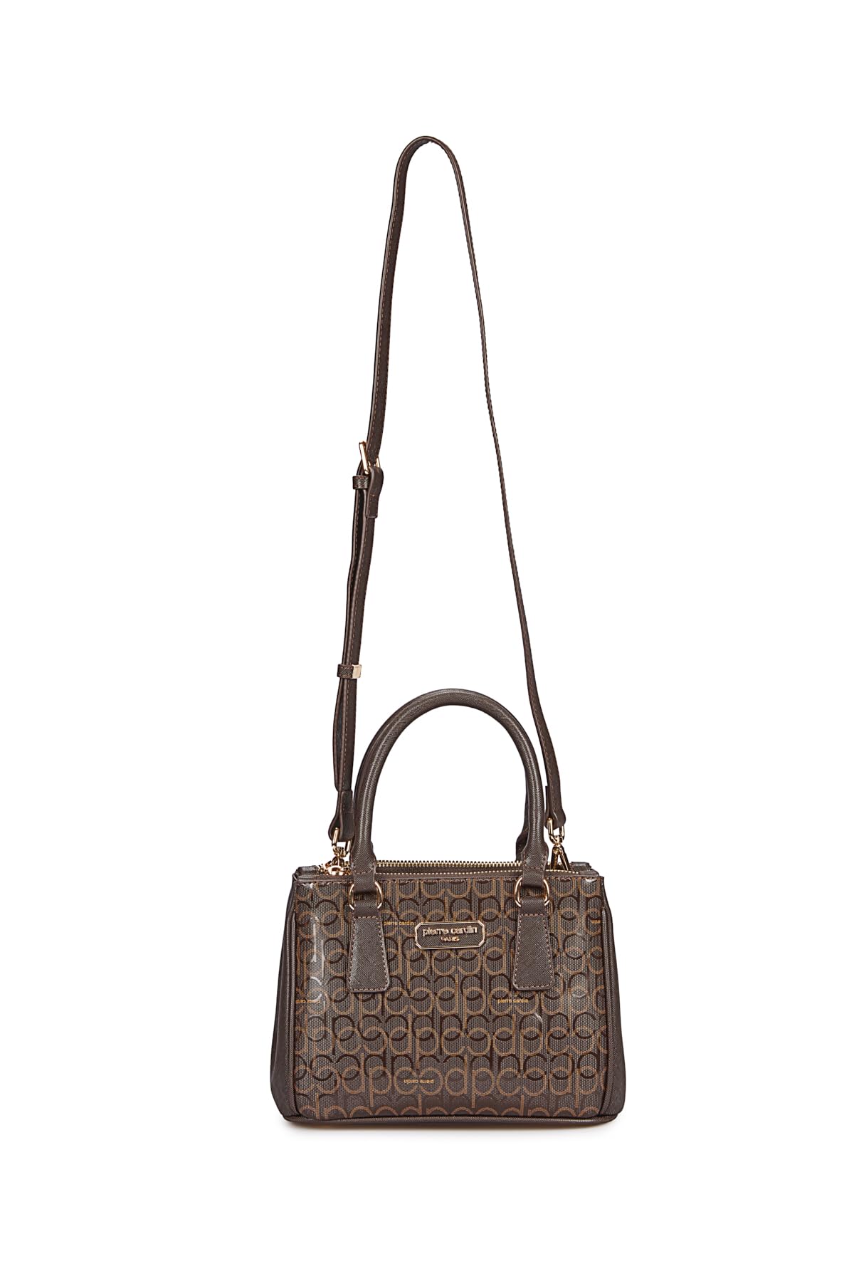 Suni Deri Polyester, KAHVERENGI, 21x15x10