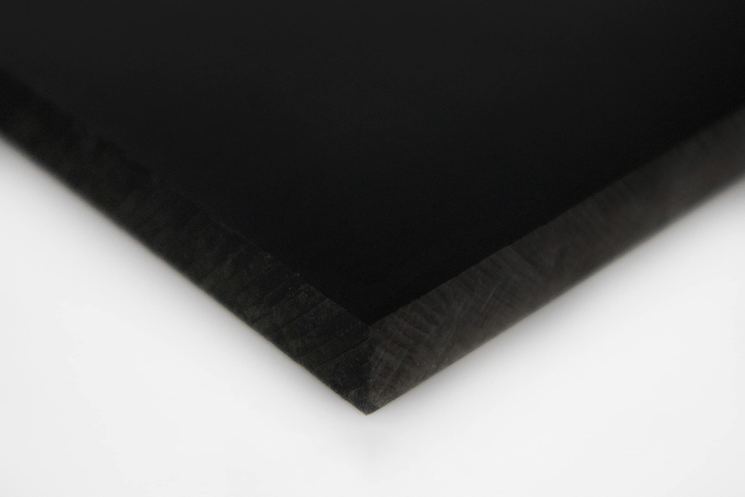 Black HDPE Sheet. Starboard Texture, Marine Board, Cutting Board, High Density Polyethylene Plastic Sheet, DIY Project Material. Nominal Cut +(-) 1/8". Fabricated in USA. 24" x 48" (1/8" Thick)