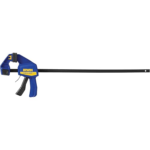 IRWIN QUICK-GRIP Bar Clamp, One-Handed Clamp/Spreader, 24-Inch (1964720), Blue