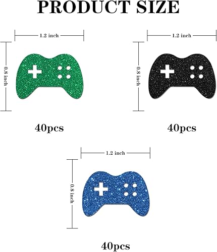 Miniatura 2 de Confeti con purpurina para videojuegos, confeti de mesa de cumpleaños con temática de juegos, dispersión de papel para jugador, decoración de mesa