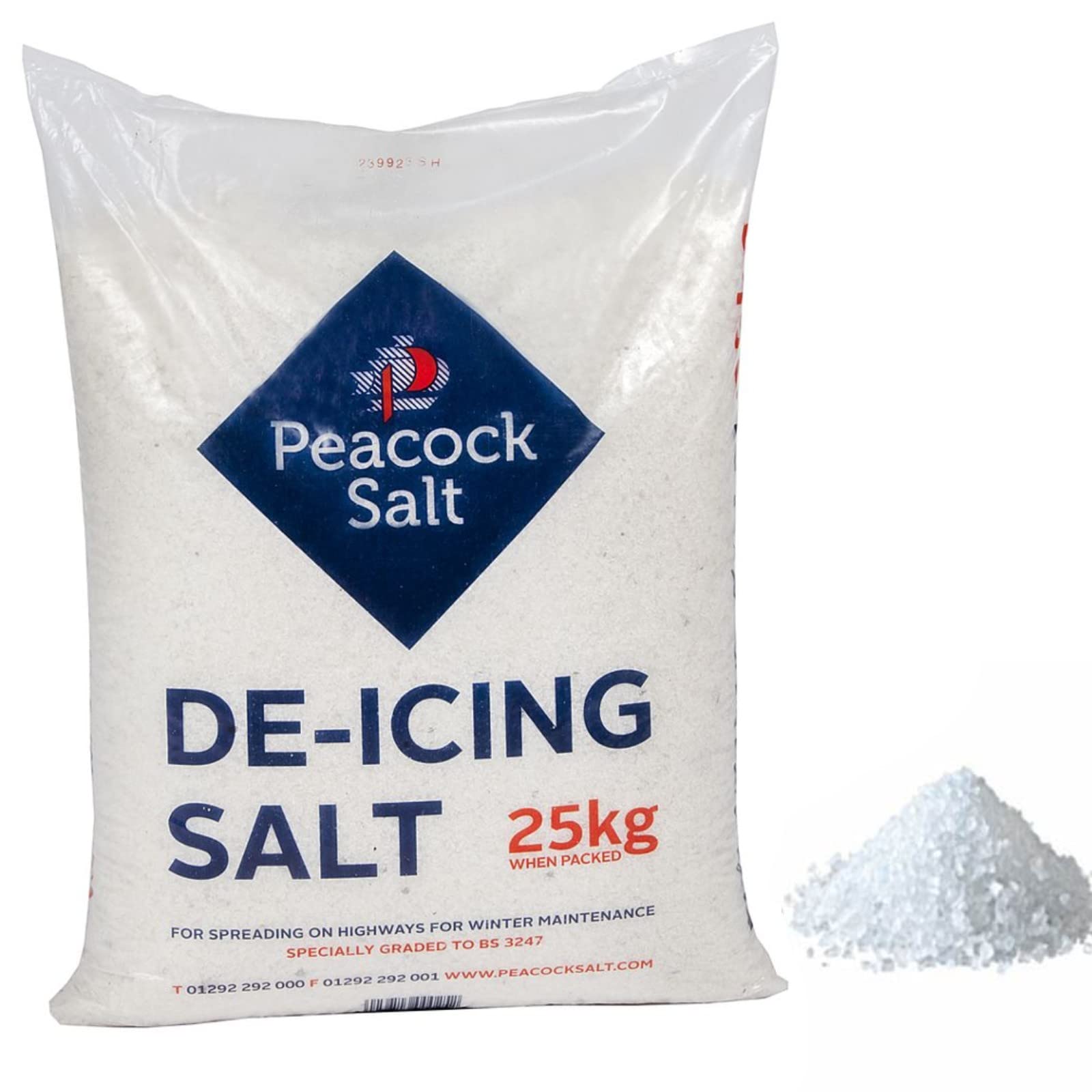 Carbeth Plants White - Rock Salt 25Kg Bag - Clearing Ice & Snow - De-Icing Driveways, Paths & Roads - Cleaner Than Grit Leaves No Residue On Applied Areas