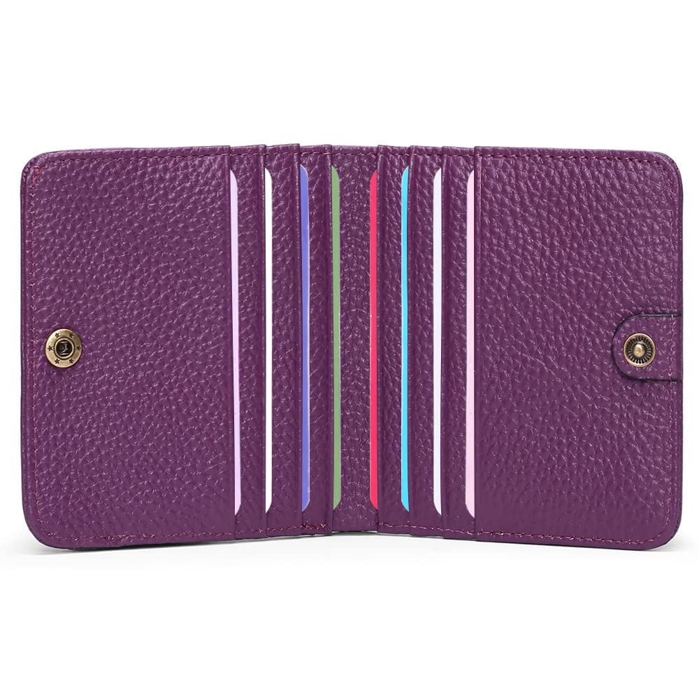 SENDEFN Small Wallet for Women with Coin Pouch Leather RFID Blocking Bifold Credit Card Holder Mini Wallet for Ladies Teen Girls Travel