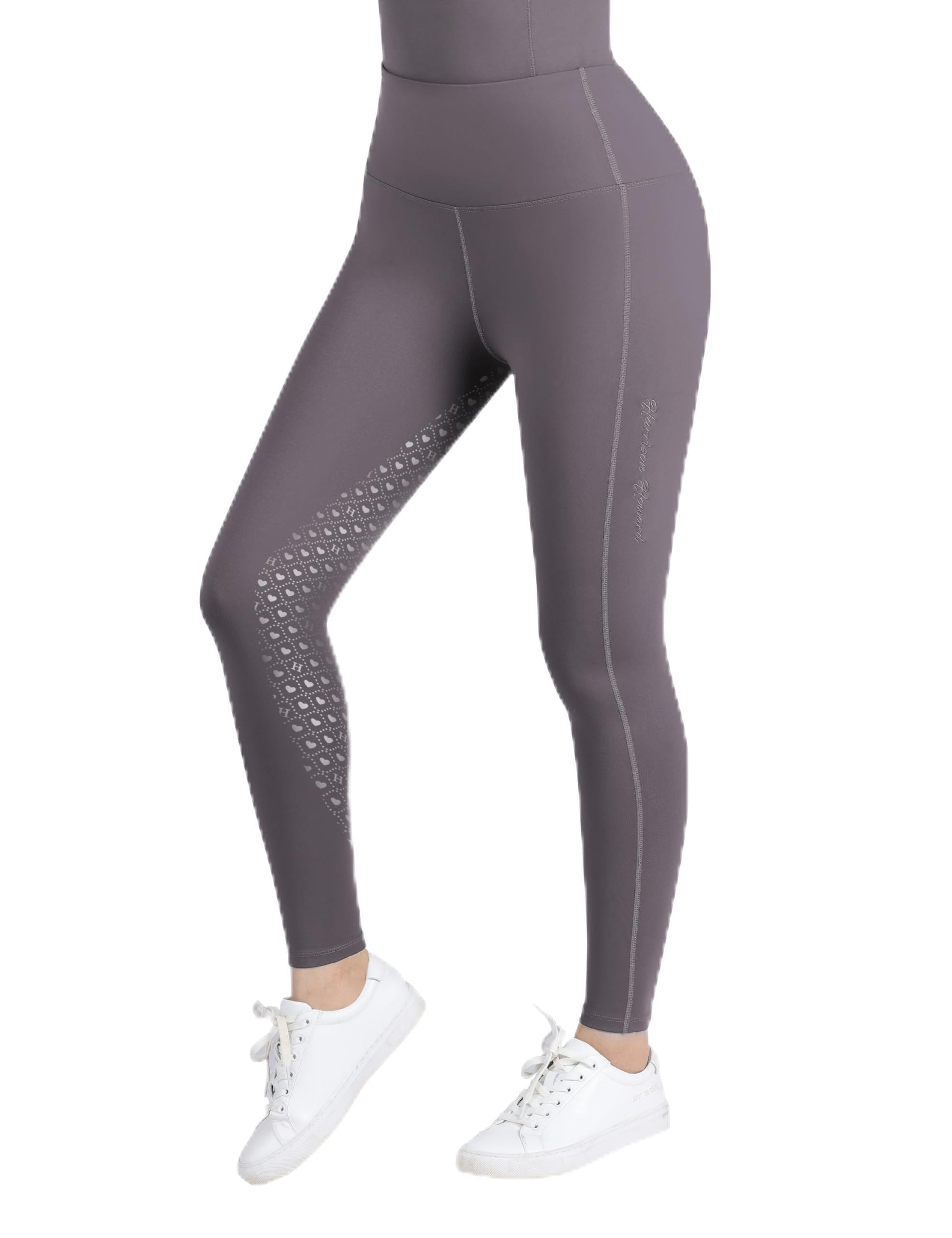 Women's Full Seat Riding Tights with Double-Layer Pockets Equestrian Breeches for Women