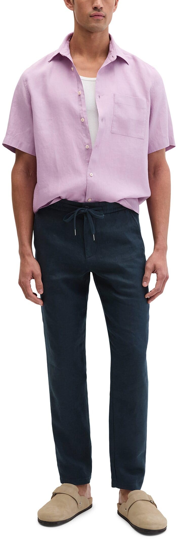Marc OߴPolo Uomo Camicia in lino a maniche lunghe regular fit