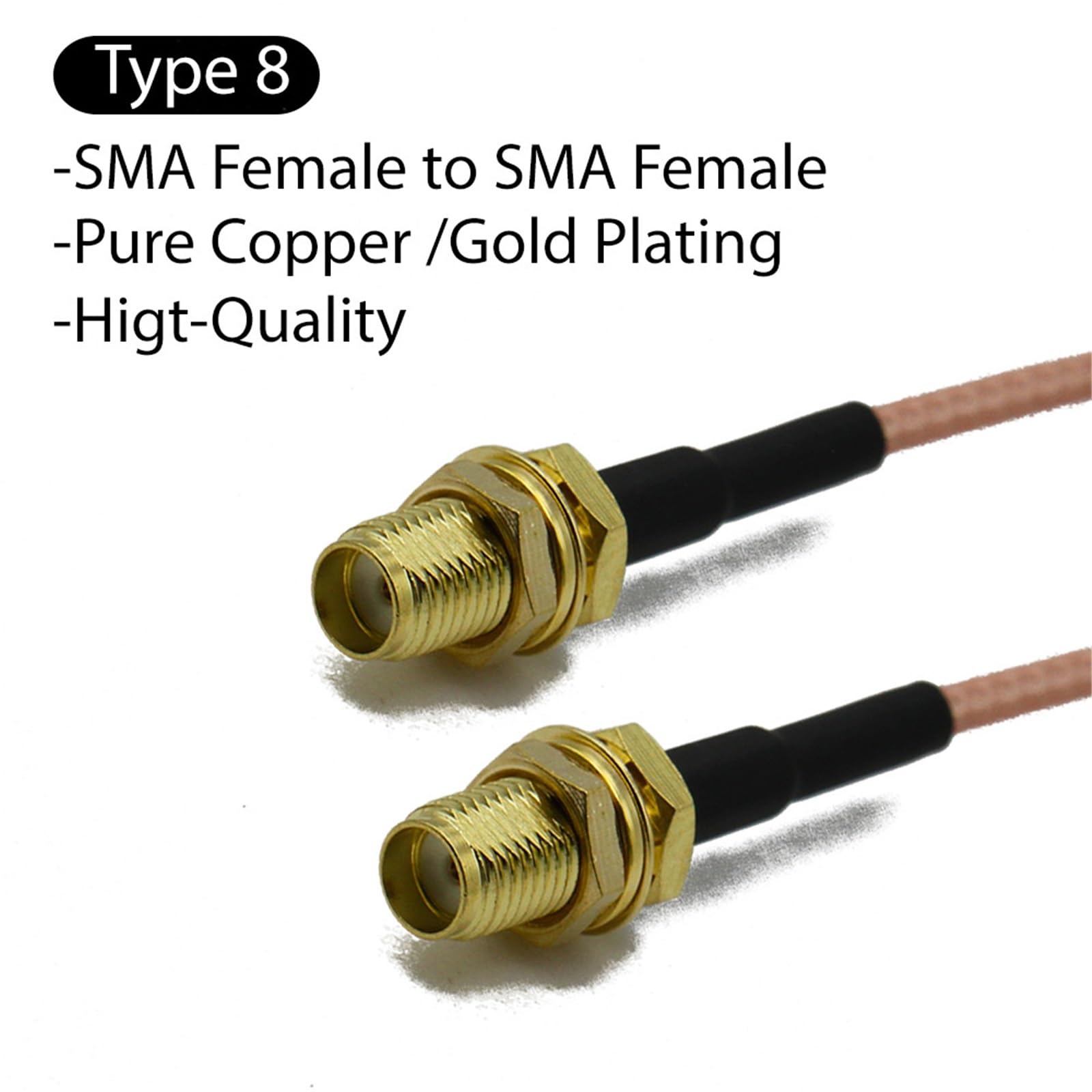 RG316 Câble SMA Mâle Femelle Connecteur Antenne Extension Cavalier Pigtail Adaptateur 1 Pcs (Type 8)