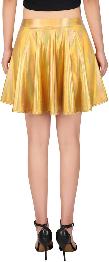 metallic skirts amazon