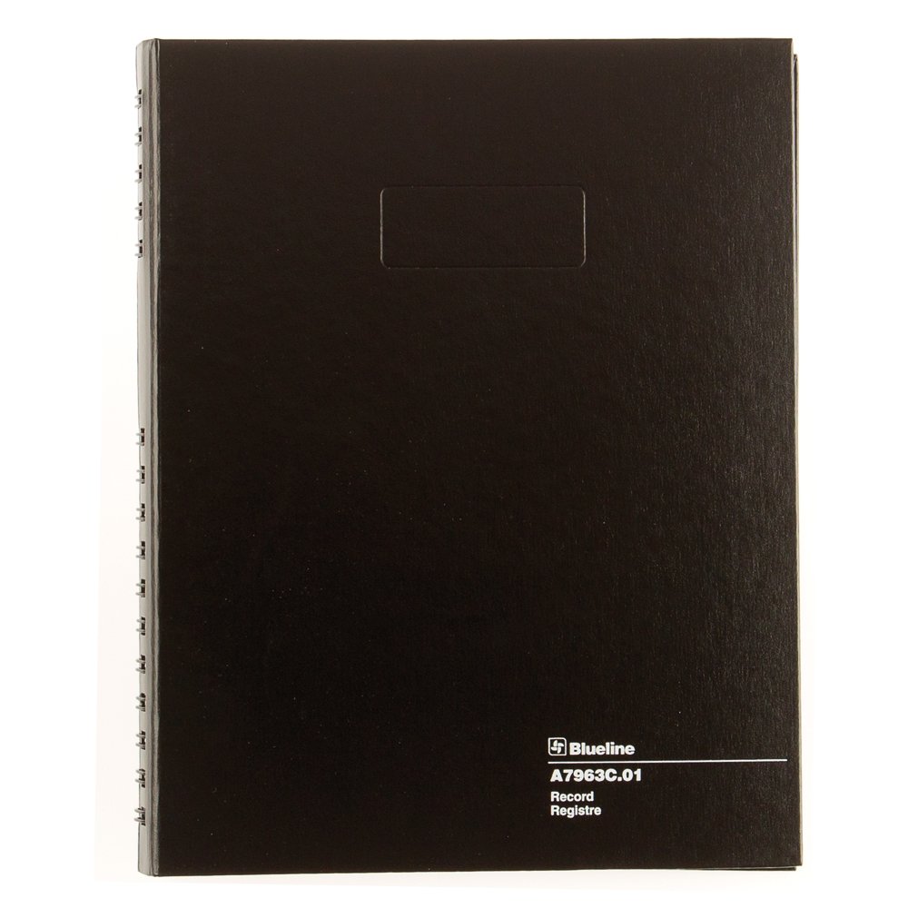 BluelineAccountPro Record Book, Black, 10.25 x 7.69 inches, 300 Pages (A7963C.01)