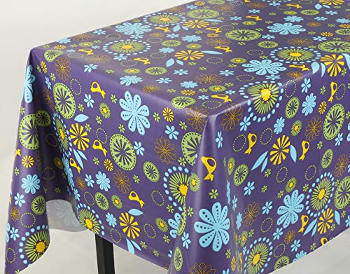 VINYLLA - Tovaglia in PVC con Motivo Floreale