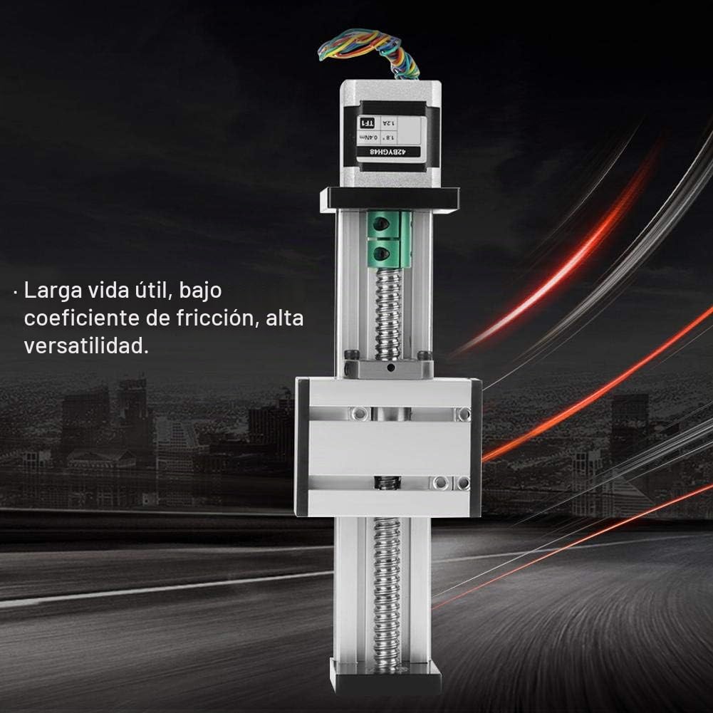 Carro de riel lineal de 100 mm, husillo de bolas 1204, accionamiento lineal con motor paso a paso para piezas de router CNC DIY