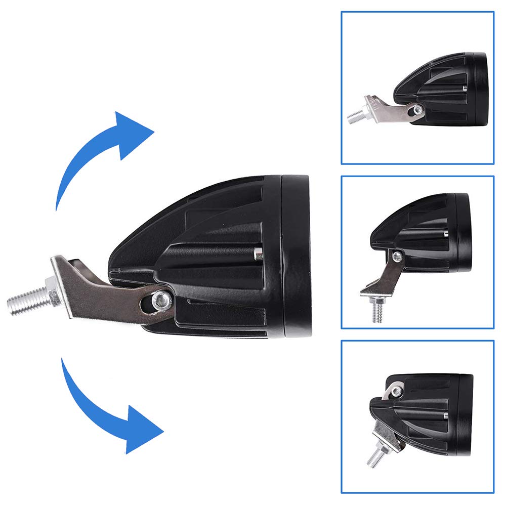 Dinfu Luce blu del carrello elevatore del LED 20W di sicurezza del magazzino della luce 12-80V per la luce del lavoro del trattore del camion offroad LED