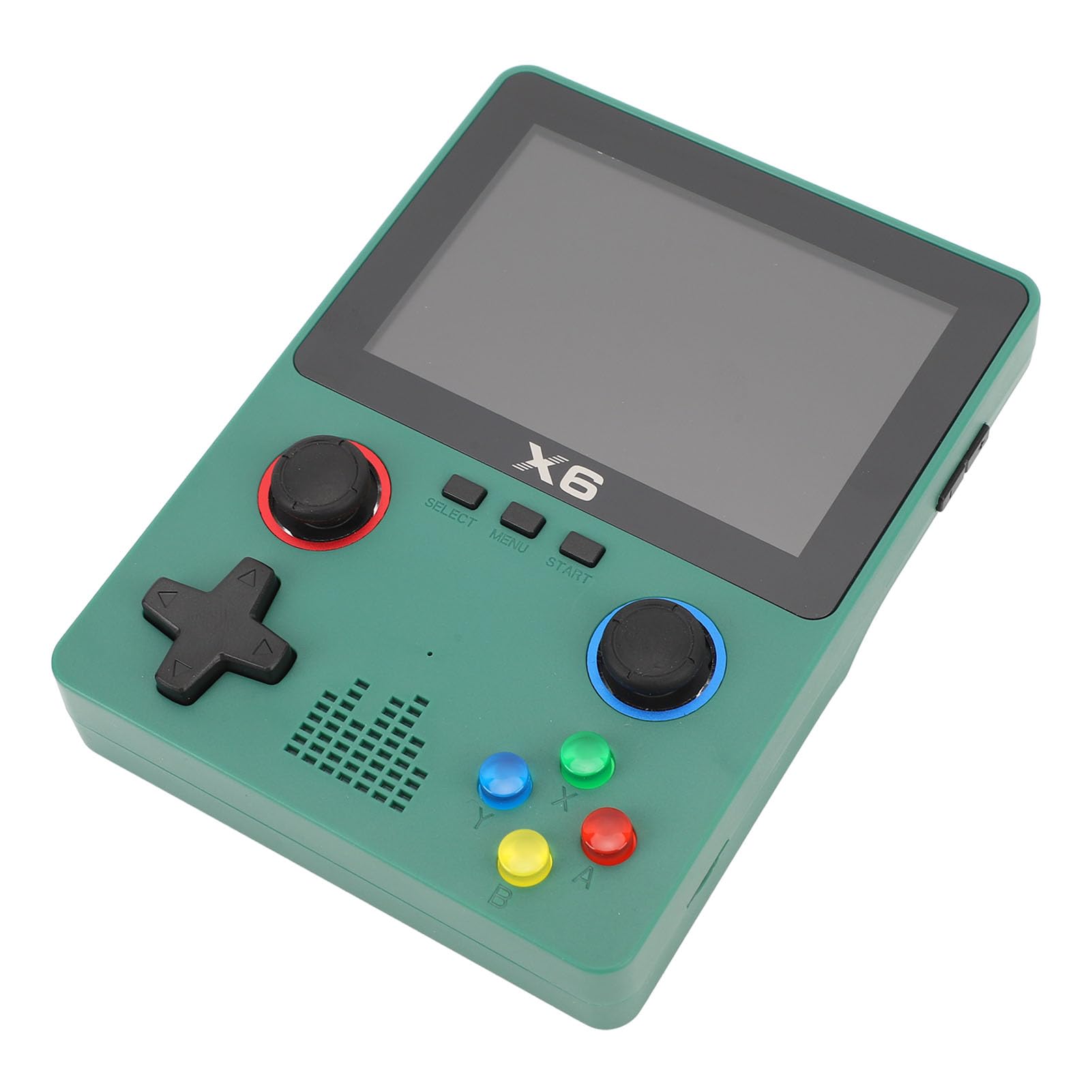 Sxhlseller Handheld-Retro-Spielekonsole mit 32-GB-Karte, 3,5-Zoll-IPS-HD-Bildschirm, Dual-Rocker für Erwachsene, 2000-mAh-, 6 Stunden Spielzeit (Green)