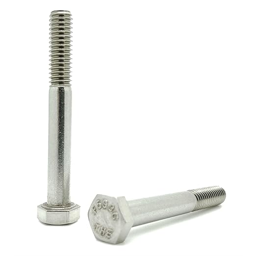 25 Qty 5/16-18 x 2-1/2" 304 Stainless Steel Hex Head Cap Screw Bolts (BCP654)