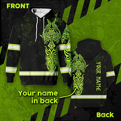 Maddly High Visibility Safety Workwear Custom Name for Workers, Runners, Truckers, Patriotic 2-03172