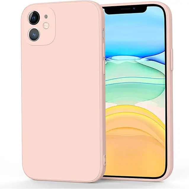Coque iPhone 11 en silicone douce et protectrice - Rose