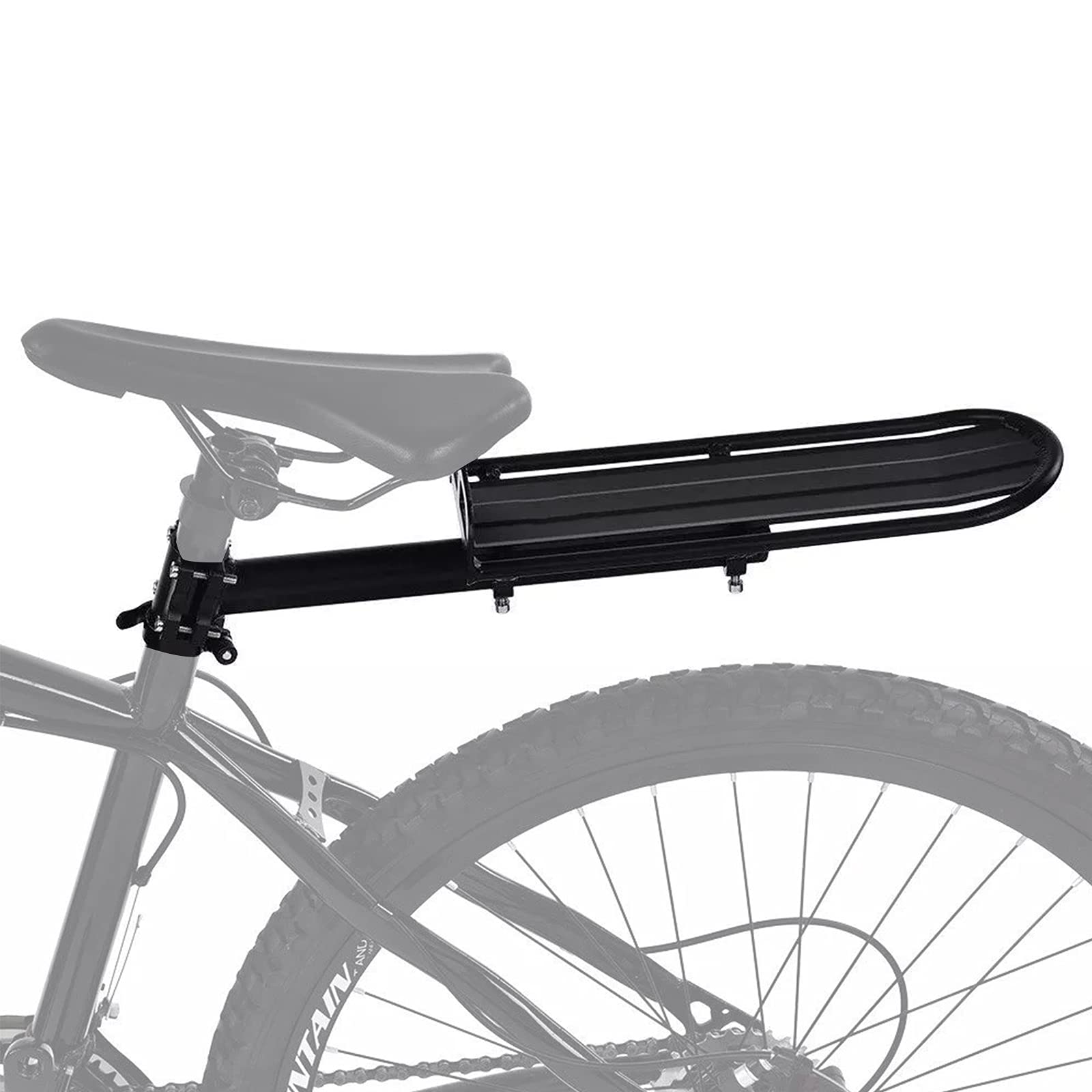 Buy TWSOUL Bicycle pannier rack, ain bike pannier rack, black aluminium pannier rack Online at