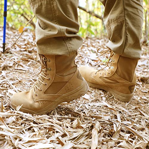 Image of Men's Military Boots Lightweight Army Combat Tactical Military Boots For Men Hunting Jungle Hiking Work Boots