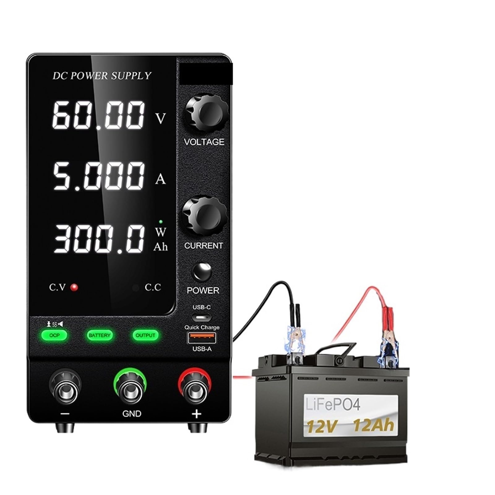 Zasilacz sieciowy 30 V 10 A 20 A 30 A ładowarka akumulatorów (60 V 10 A R-sps6010c)
