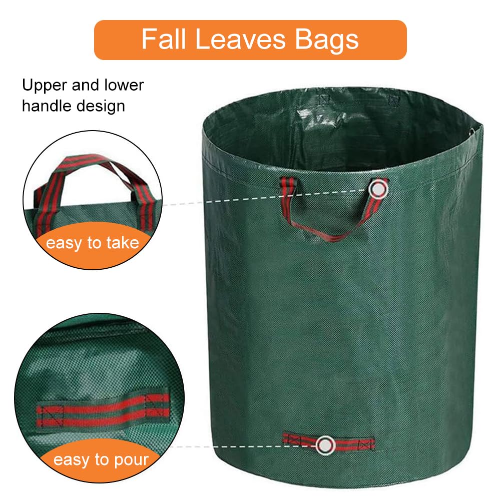 Sacchi Da Giardinaggio 120L - Per Foglie E Rifiuti Verdi, Resistenti E Riutilizzabili - Foto 12