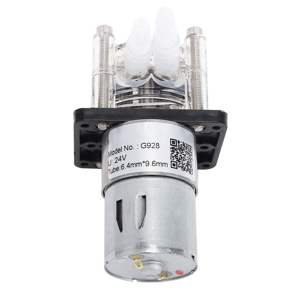 Pompa Peristaltica a Grande Flusso 12V/24V G928 Pompa Dosatrice da 500 Ml/min Pompa Peristaltica per Laboratorio Acquario (24V)