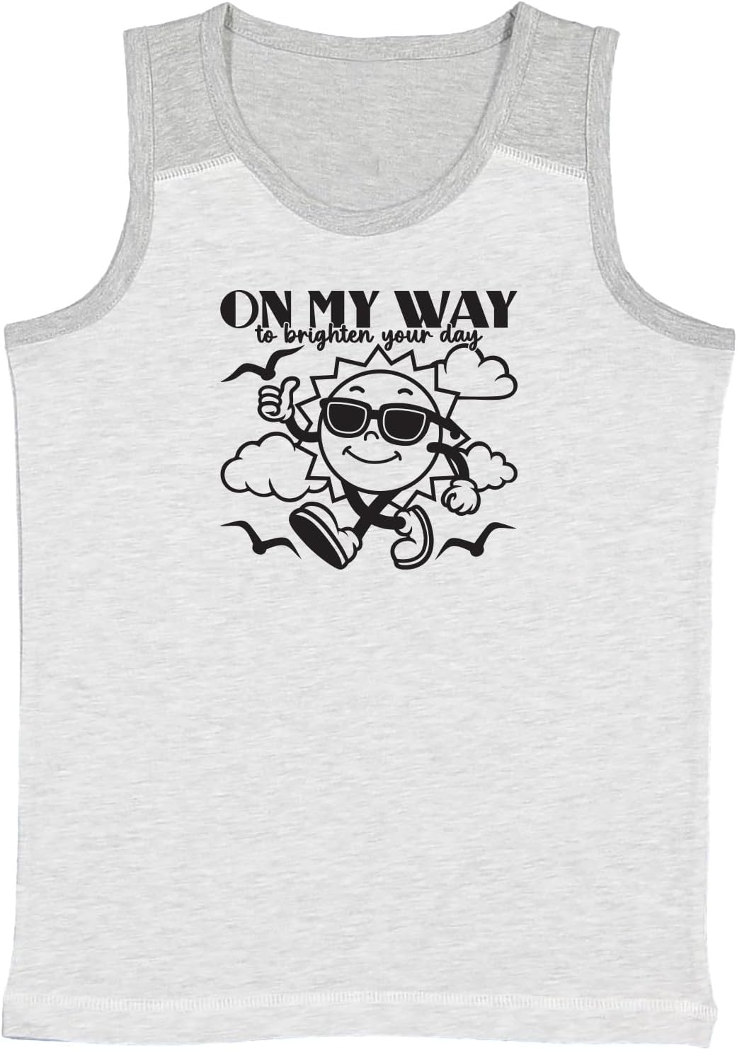 On My Way to Brighten Your Day - Youth Contrast Back Tank Top