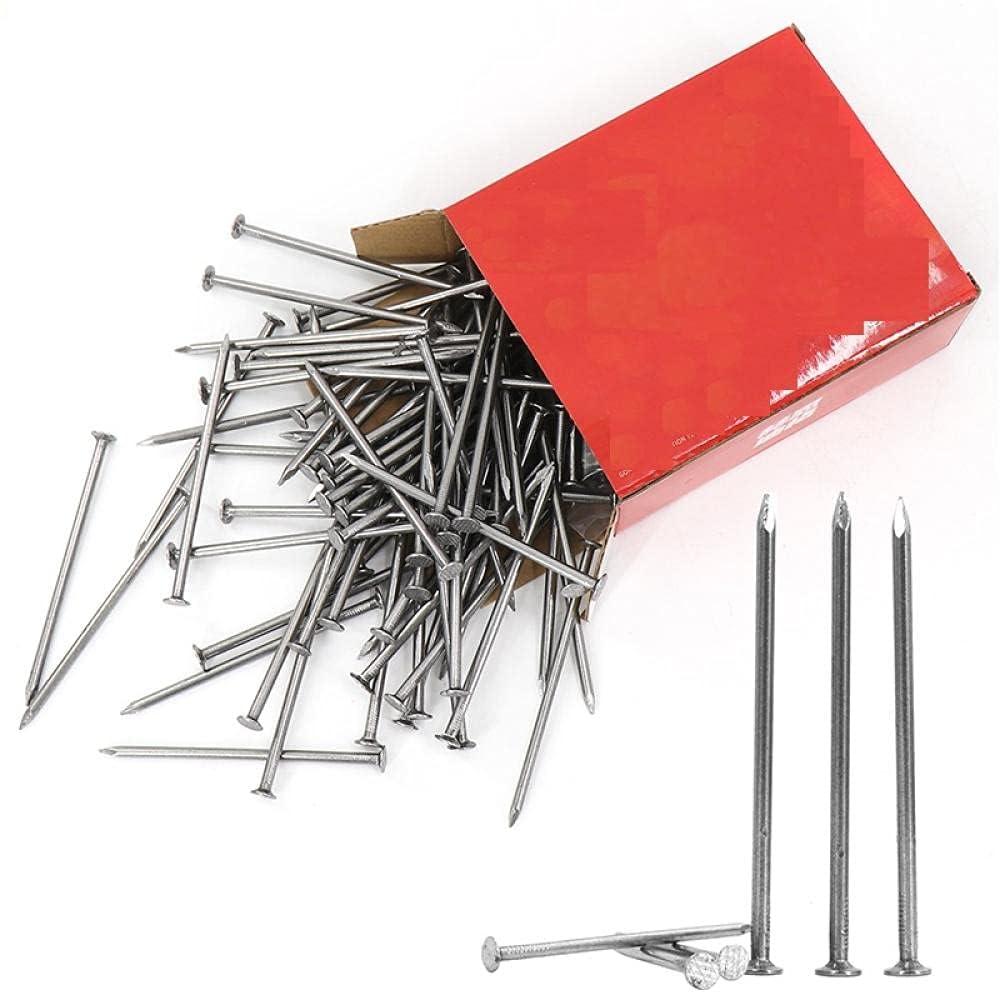 Nägel, Karbonstahl, Stiftkopf für Holzbearbeitung und Dielen, 90 mm, 1 kg Packung, ideal für Wand- und Bodenanwendungen
