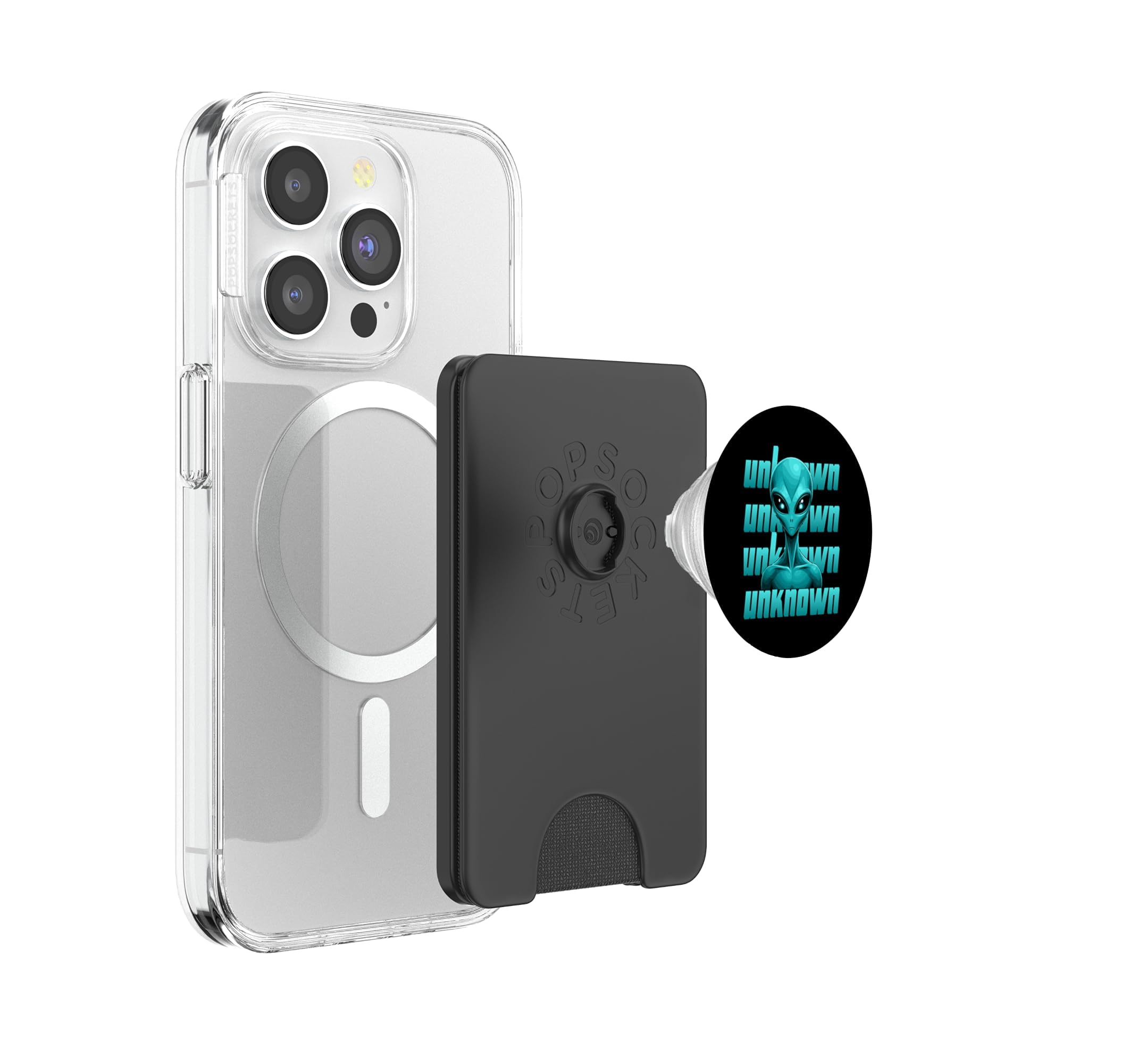 Unbekannt Alien Face Extraterrestrial Mystery PopSockets PopWallet für MagSafe