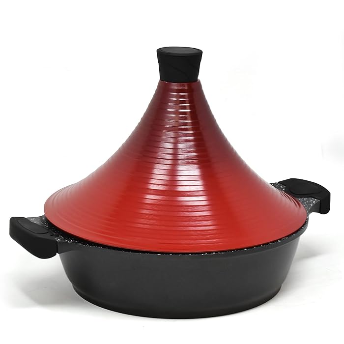 Buy Aluminium Tagine Cooking Pot with Bonded Steel Base & SelfBasting