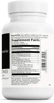 مكمل غذائي DAVINCI Labs Digestive Enzymes يدعم وظيفة الجهاز الهضمي وامتصاص العناصر الغذائية - مع الكالسيوم والبيبسين والبروميلين والبابين والبنكرياتين والمزيد - خالٍ من الغلوتين - 90 قرصًا