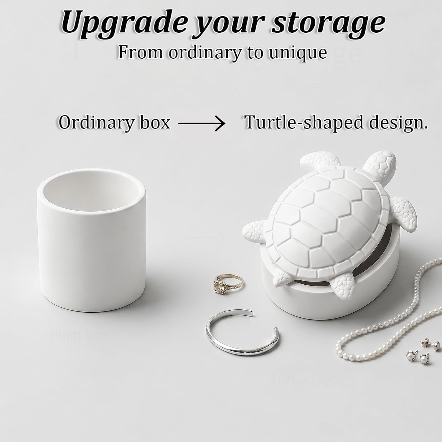 Ymapinc Turtle Silicone Mold, 3D Storage Turtle Box Molds with Lid, Animal Silicone Molds for Epoxy Resin Casting, DIY Jewelry Organizer Craft Home Decor Making Supplies
