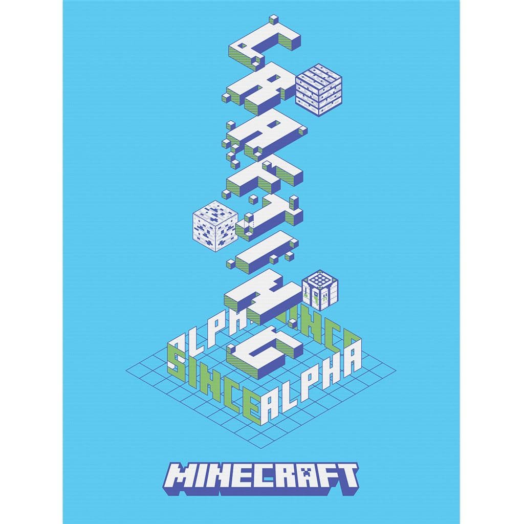 Pyramid International Minecraft (Alpha) 30x40 Canvas Wall Decor for Bedrooms - Large Canvas with Alpha Design, an Accent Piece for Gaming Rooms