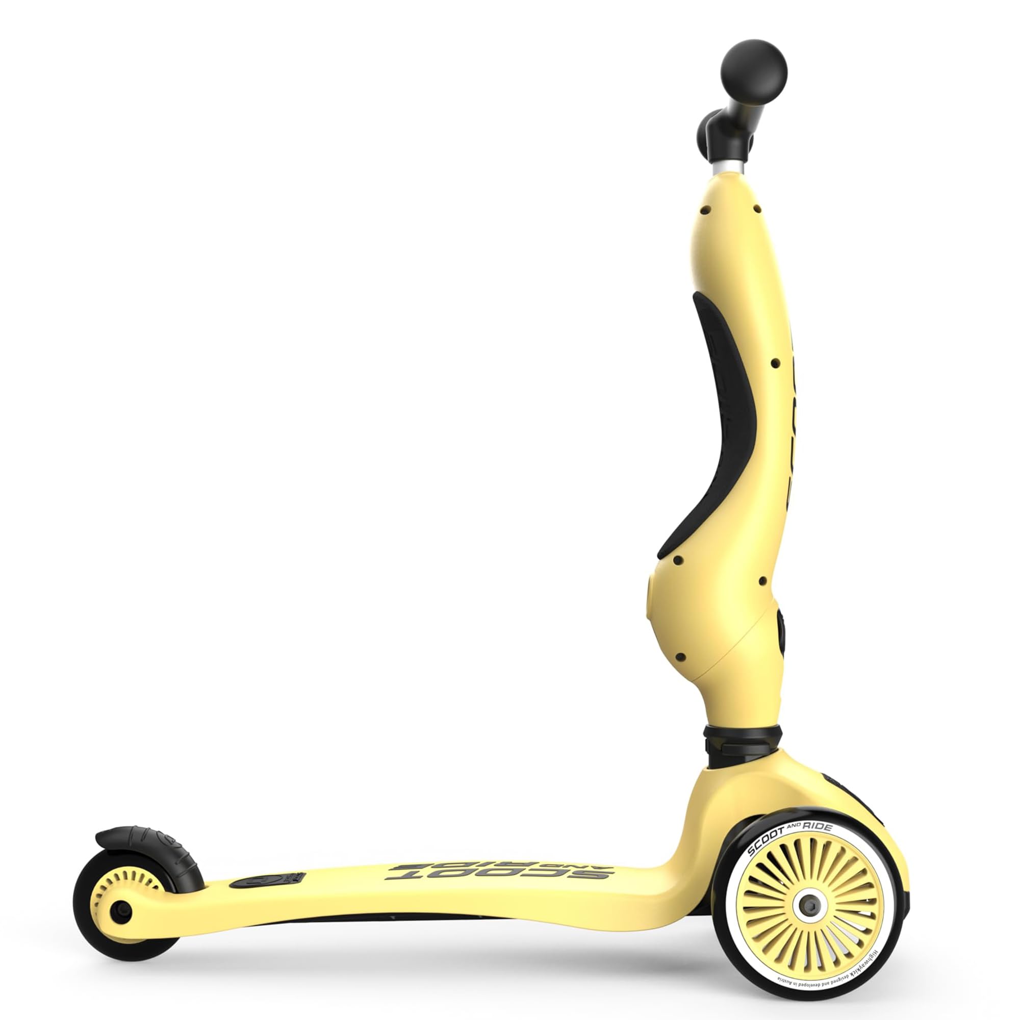 Personalizzato Scoot and Ride Highwaykick 1 Limone – 2-in-1 con seduta & regolabile in altezza – per bambini da 1 a 5 anni