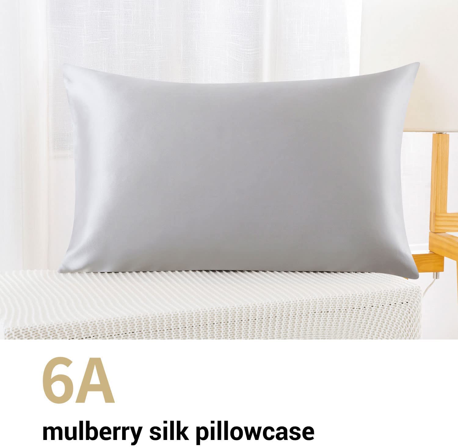 ZIMASILK 100% Mulberry Silk Pillowcase for Hair and Skin Health Both Sides 19 Momme Premium Grade 6A Silk, Soft & Smooth - Image 2