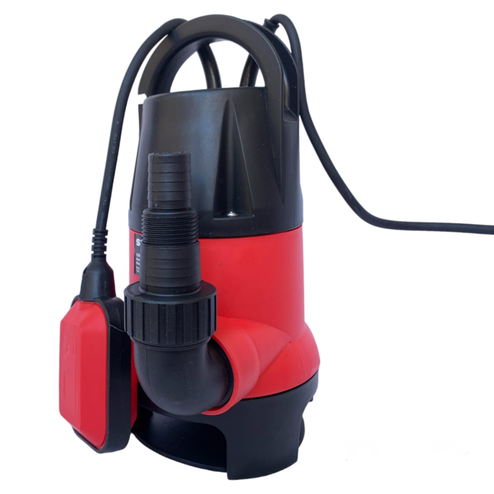 Pompa immersione Elettropompa Sommersa per Acque Chiare e Sporche Potenza 1200W Portata 7500L/h Profondità Massima 7 Metri con Fondo Piatto Maniglia per il Trasporto e Cavo 10 metriazione da giardino