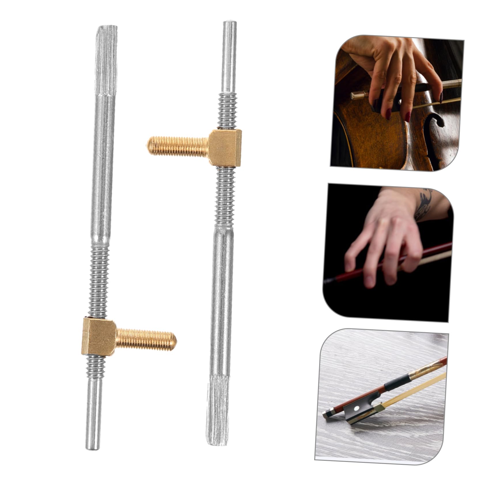 Amazon | TOPPERFUN バイオリン弓ネジ プロ仕様 バイオリン弓フロッグ