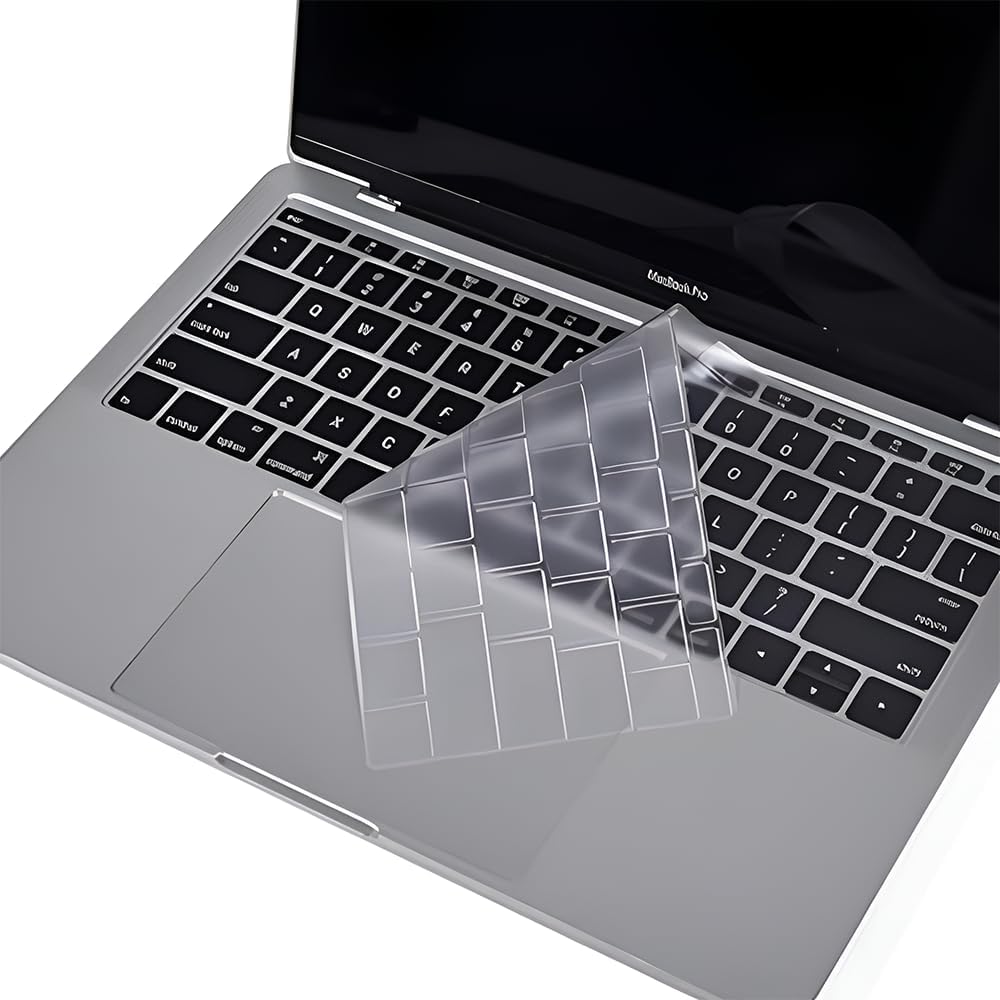 O Ozone Macbook Keyboard Skin for MacBook Pro 12 Inch for MacBook Retina 12 inch Keyboard Cover 2017 2016 2015 Compatible with A1534 A1708 UK English Layout Clear
