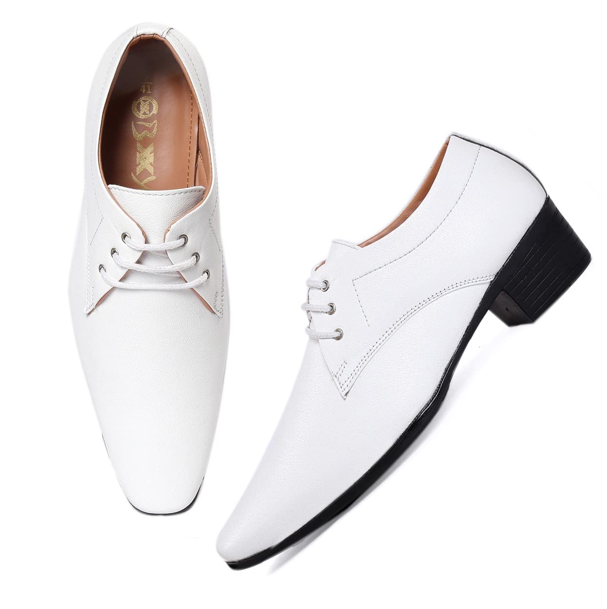See full amazon price history chart for YUVRATO BAXI Mens 2" Height Increasing Synthetic Material Casual White Formal Laceup Shoes with Pu Sole.- 5 UK YUVRATO BAXI Mens 2" Height Increasing Synthetic Material Casual White Formal Laceup Shoes with Pu Sole.- 5 UK (B0CJFWXSQW) Amazon Price History, Amazon Price Tracker