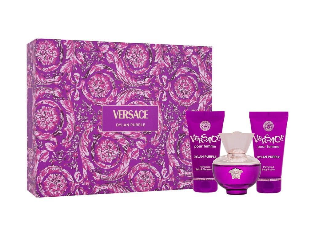 Versace Dylan Purple for Women - 3 Pc Gift Set 1.7oz EDP Spray, 1.7oz Perfumed Bath and Shower Gel, 1.7oz Perfumed Body Lotion