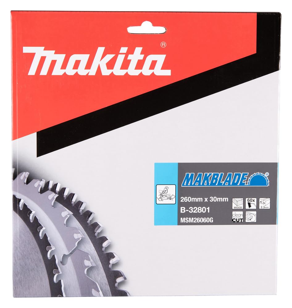 Makita B-32801 Lama Sega Circolare T.C.T. 260x30mm 60T Legno