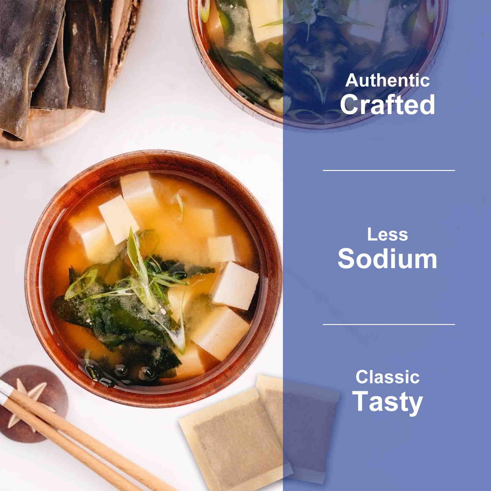 JAYUSS Japanese Dashi Packet, Traditional Dashi Soup Stock 8g×18pacs, No MSG, No Additives 5 Natural Ingredients Perfect Base for Soups, Stews, Stir-fries 5.08 Oz