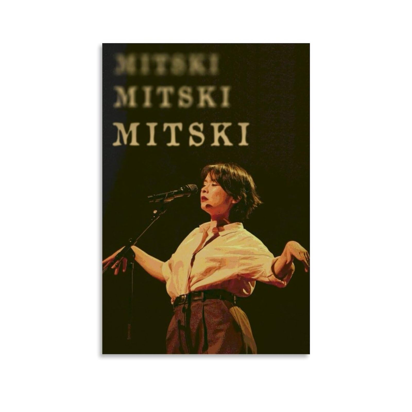 Poster mit Skimusik, Vintage-Cover-Poster für Zimmer, ästhetische Leinwand, Wandkunst, Schlafzimmerdekoration, 30 x 45 cm