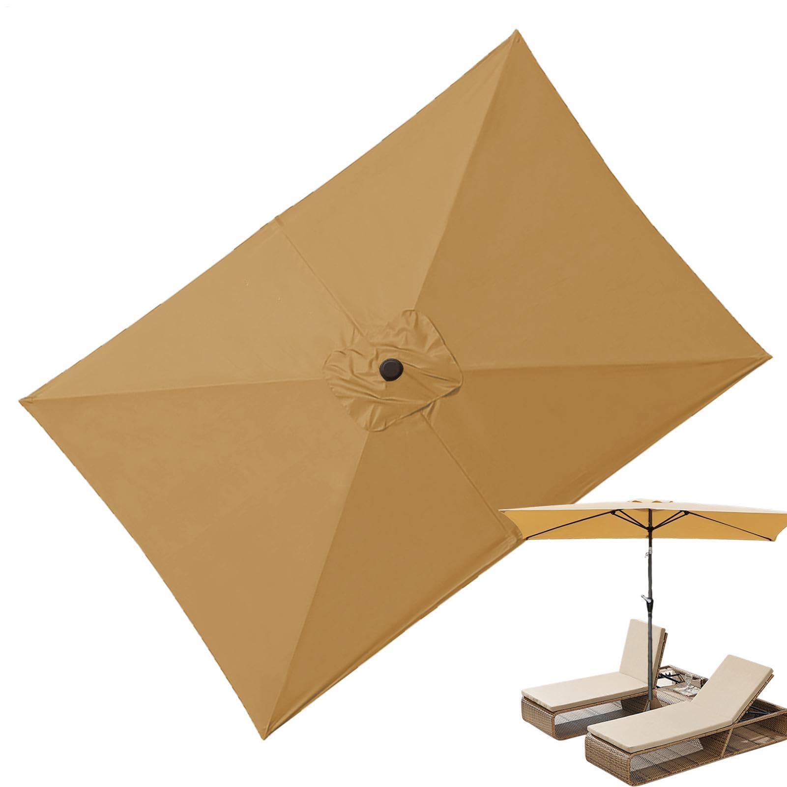 Copertura Per Ombrellone Da Esterni Telo Offset Con Protezione UV | Telo Di Ricambio Ombrellone 200x300 Cm Ideale Per Cortile Piscina Spiaggia Balcone Terrazza Picnic