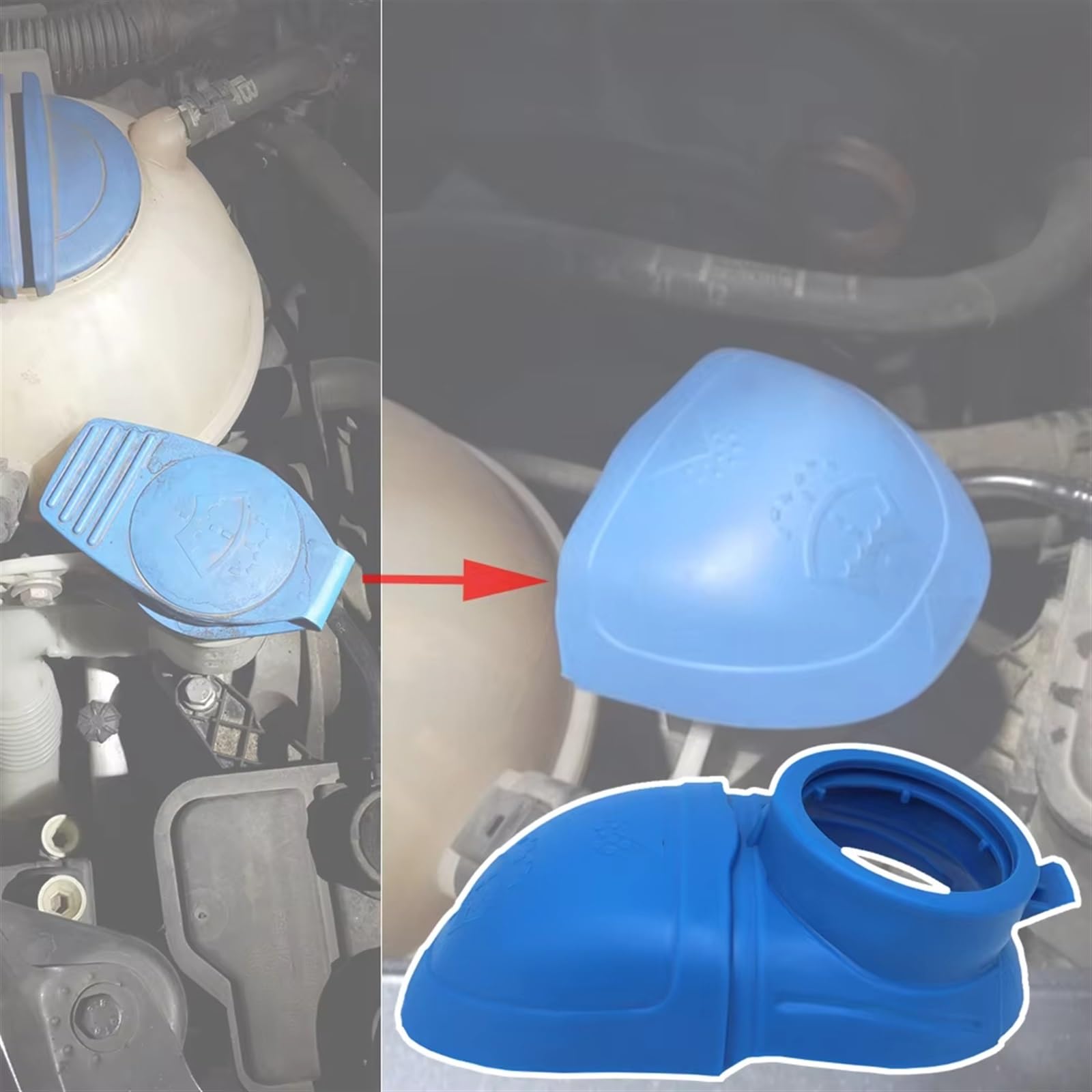 Pokrywa zbiornika płynu do spryskiwaczy do szyb A1 8X, A3 8L 8P, A5 8T, OEM: 6V0955485