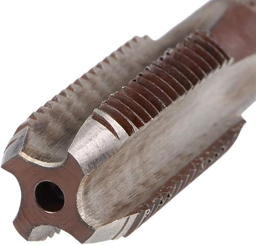 Miniatura 5 de uxcell Grifo de mano métrico M12 rosca 1.25 paso 4 flautas rectas H2 herramienta de aleación de acero inferior y tornillo cónico juego de roscas