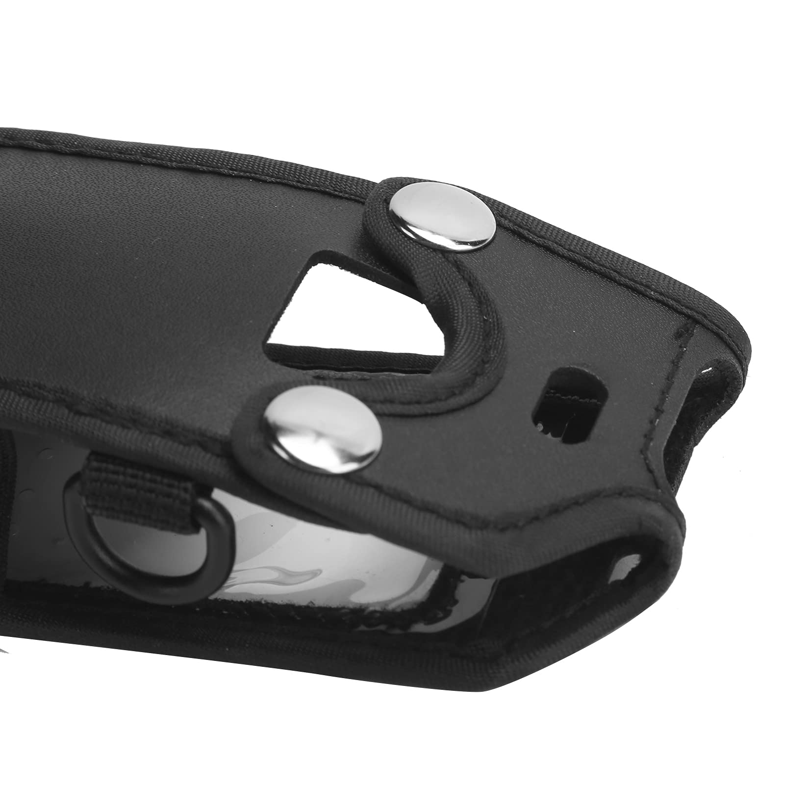 ASHATA Étui en Cuir Portable pour Talkie-walkie, Sac de Protection pour Radio Bidirectionnelle Anytone AT-D878UV, avec Lanière, Housse Souple en Cuir PU
