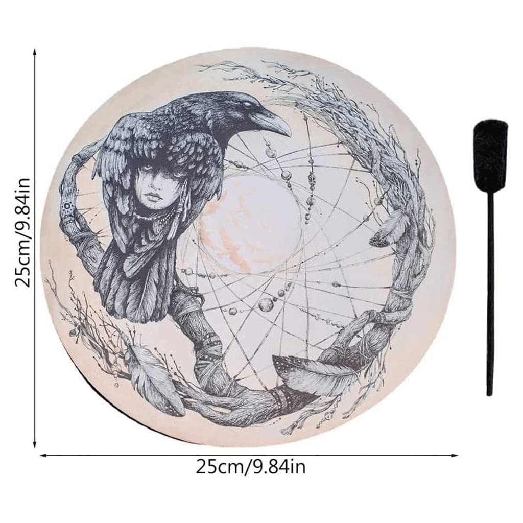 Bębny Sammy'ego, niewierne bębny, Delikatny instrument o fakturze Ethereal Drum Prezent dla miłośników muzyki Perkusja dla dorosłych Ręcznie robiony eteryczny bęben ramowy