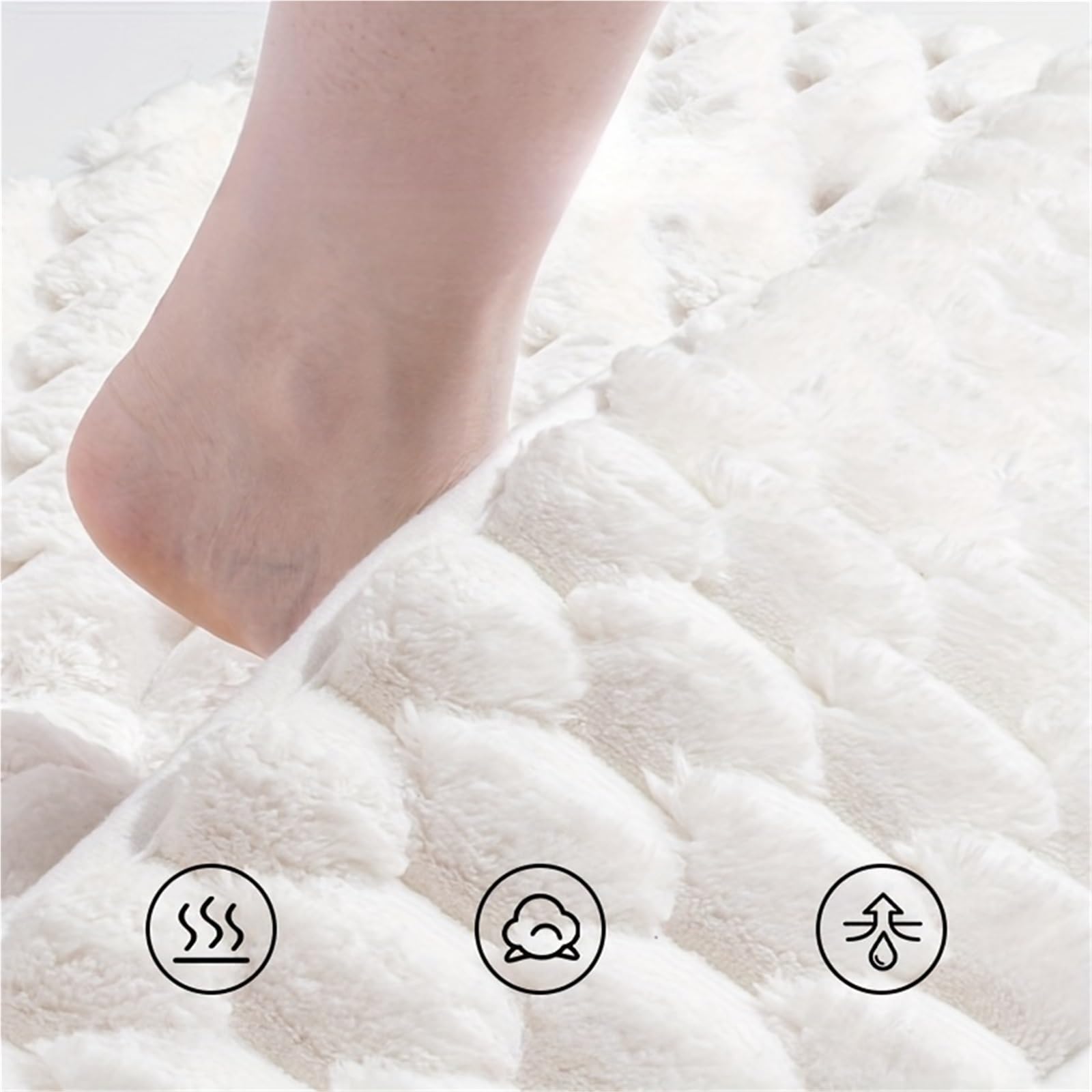 Tapis de bain en mousse à mémoire de forme - Tapis de bain absorbant avec dos antidérapant, lavable en machine (Dark Khaki, 60 x 90 cm)